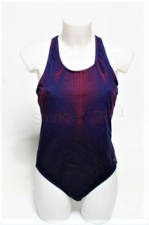 Sportovní dámské jednodílné plavky 2XL modré (K247)