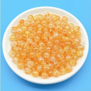 Skleněné dvoubarevné korálky 8 mm oranžové (AC289)
