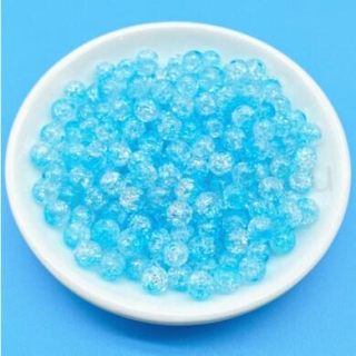 Skleněné dvoubarevné korálky 8 mm světle modré (AC289)