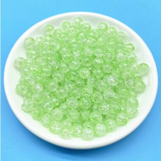 Skleněné dvoubarevné korálky 8 mm světle zelené (AC289)