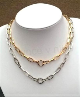 Řetízek na krk z nerez oceli 42 cm (Y15)