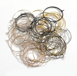 Náušnice kruhy, kreole - 30 mm 1 pár více variant (AA323)