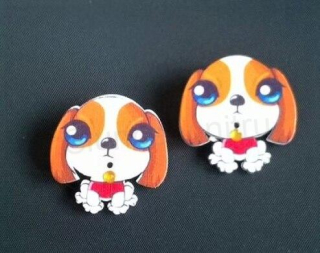 Brož pejsek kamínkem (HB28)