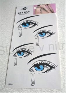 Voděodolné, dočasné tetovaní oči (E727)