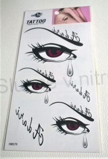 Voděodolné, dočasné tetovaní oči (E728)