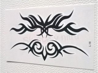 Voděodolné, dočasné tetovaní znak, ornament (E739)