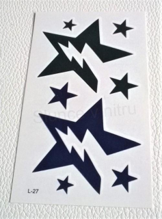 Voděodolné, dočasné tetovaní blesk, flash (E760)