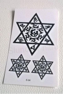 Voděodolné, dočasné tetovaní znak, vzor, symbol (E765)