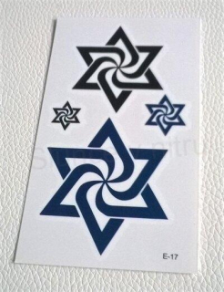 Voděodolné, dočasné tetovaní znak, vzor, symbol (E766)