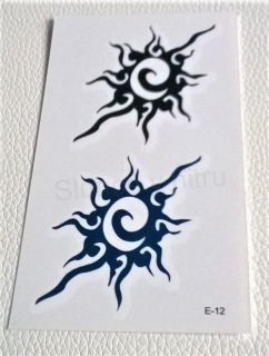Voděodolné, dočasné tetovaní znak, vzor, symbol (E774)