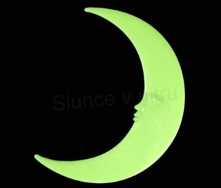 Samolepka měsíc sviticí ve tmě (E10)