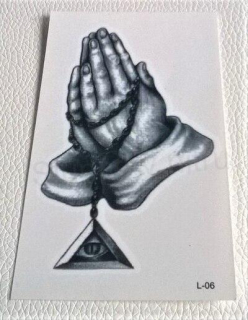 Voděodolné, dočasné tetovaní ruce (E887)