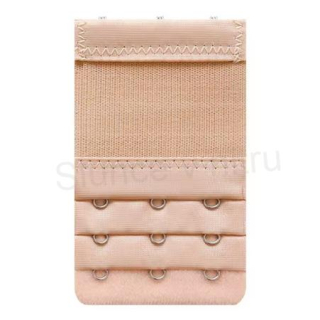 Prodloužení obvodu podprsenky s pruženkou šíře 55 mm třiřadé -  béžová tmavá (C670)