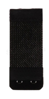 Prodloužení obvodu podprsenky s pruženkou šíře 40 mm jednořadé - černá (C672)