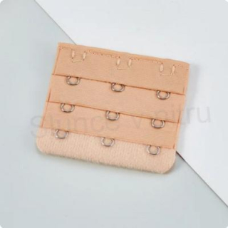 Prodloužení obvodu podprsenky bez pruženky šíře 56 mm třiřadé - béžové hnědé (C674)