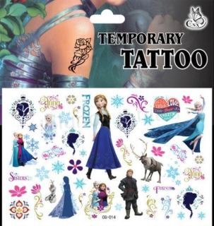 Voděodolné, dočasné tetovaní originál Ledové království (E803)