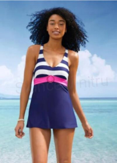 Dámské koupací šaty S (K307)