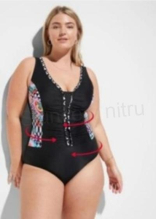 Dámské zeštíhlující jednodílné plavky M (K322)