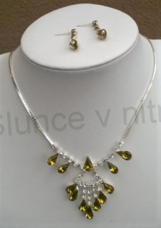 Souprava šperků s náušnicemi s kamínky (BS120)