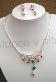 Souprava šperků s náušnicemi a kamínky (BS122)