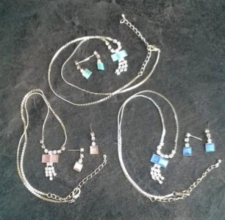 Minerální souprava šperků kočičí oko více barev (X1681)