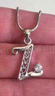 Řetízkový náhrdelník s písmenem Z (BD719)