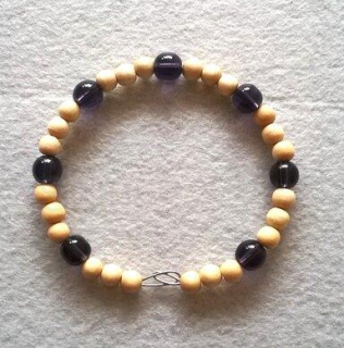 Minerální náramek s ametystem (BC178)