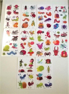 Voděodolné, dočasné tetovaní broučci, broučkové (E813)