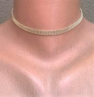 Náhrdelník choker řetízkový (BD729)