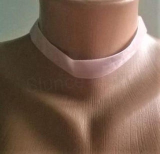 Náhrdelník choker sametový růžový (BD730)