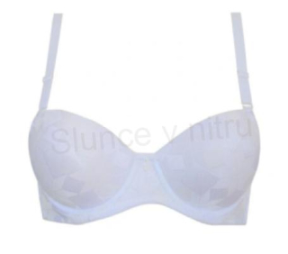 Dámská Push-up lehká podprsenka s kosticemi bílá velikost 36 (K347)
