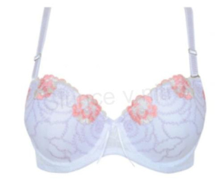 Dámská Push-up podprsenka LADY tvarujicí, modelující s kosticemi bílá velikost 32 (K348)