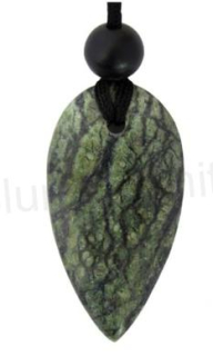 Minerální šňůrkový náhrdelník mramorový (X1690)