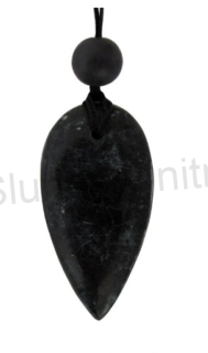 Minerální šňůrkový náhrdelník mramorový (X1691)