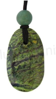 Minerální šňůrkový náhrdelník mramorový (X1692)