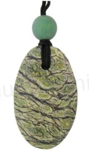 Minerální šňůrkový náhrdelník mramorový (X1693)