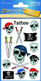 Originál voděodolné, dočasné tetovaní  Piráti (E818)