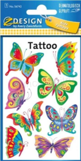 Originál voděodolné, dočasné tetovaní motýl, motýlek (E836)