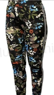 Dámské černomodré barevné elastické legíny – více velikostí (K375)