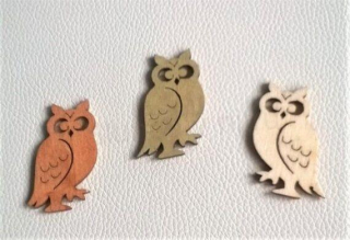 Dřevěné výřezy Sova více barev (V77)