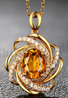 Pozlacený náhrdelník Topaz s čirými zirkony (X1711)