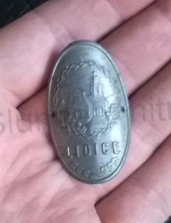 Turistický štítek na hůl - Lidice (MB861)