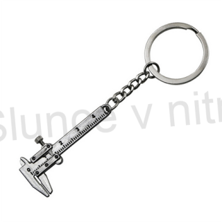 Klíčenka posuvné měřítko platinová (D736)