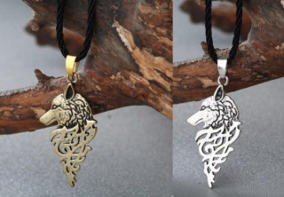 Náhrdelník s přívěškem Vlk (BD750)