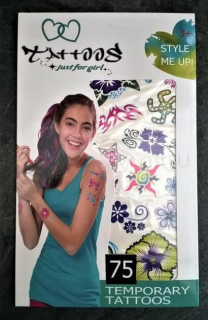 Voděodolné, dočasné tetovaní originál, 2 kusy v balení (E843)