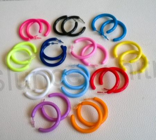 Náušnice kruhy hypoalergení více barev velikost 3,6 cm (BB741)