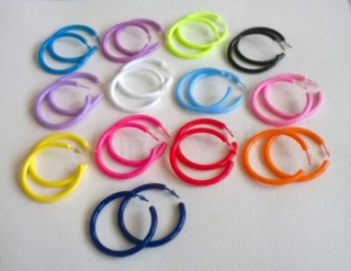 Náušnice kruhy hypoalergení více barev velikost 4,8 cm (BB742)