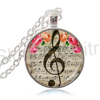 Náhrdelník s přívěškem Houslový klíč (BD756)