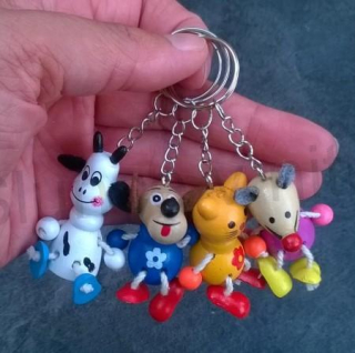 Klíčenka, přívěšek veselá zviřátka více motivu (H461)