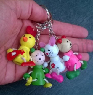 Klíčenka, přívěšek veselá zviřátka více motivu (H463)